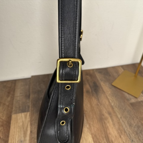 Vintage Coach Janice Legacy Crossbody Bag Black 9966 Made In USA 90s - Picture 9 of 16